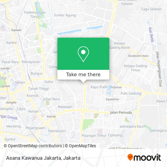 Asana Kawanua Jakarta map