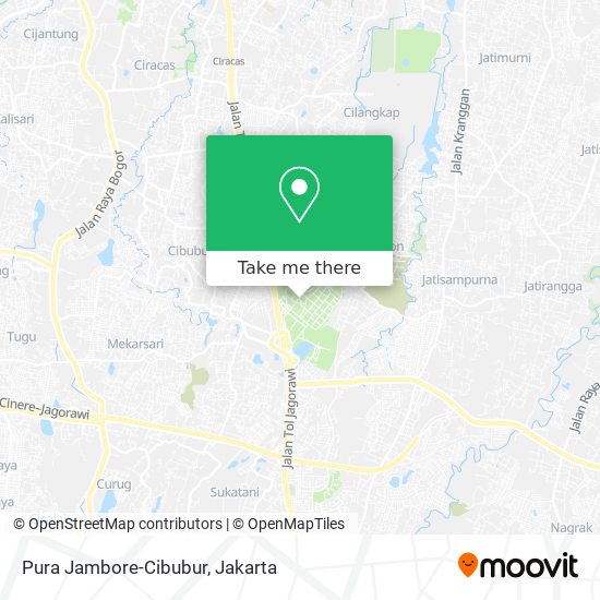 Pura Jambore-Cibubur map