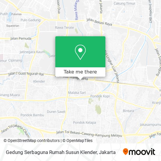 Gedung Serbaguna Rumah Susun Klender map