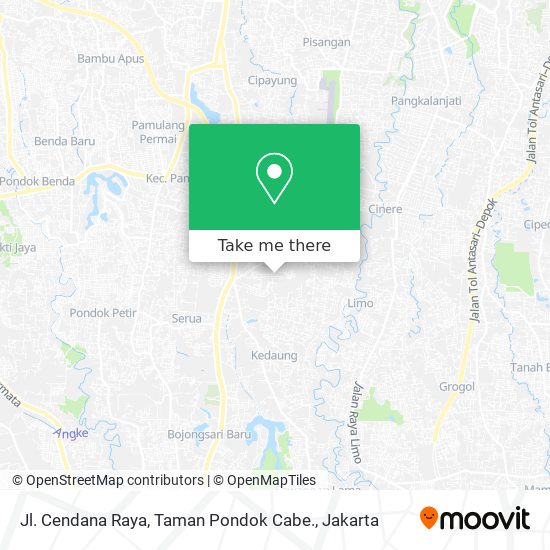 Jl. Cendana Raya, Taman Pondok Cabe. map