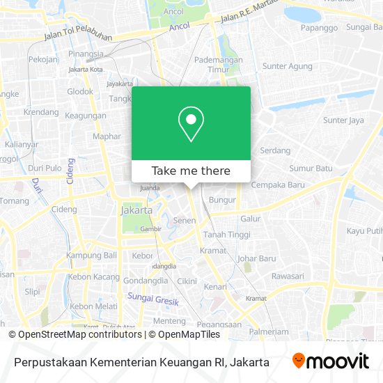 Perpustakaan Kementerian Keuangan RI map