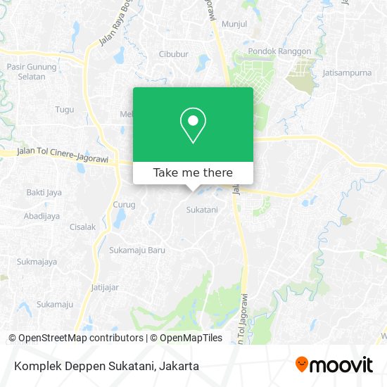 Komplek Deppen Sukatani map