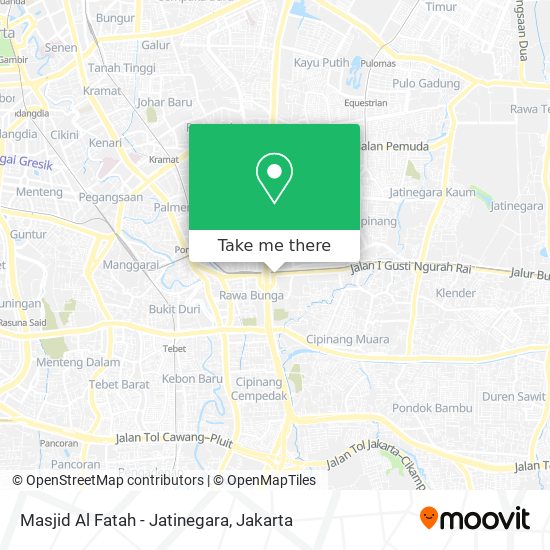 Masjid Al Fatah - Jatinegara map