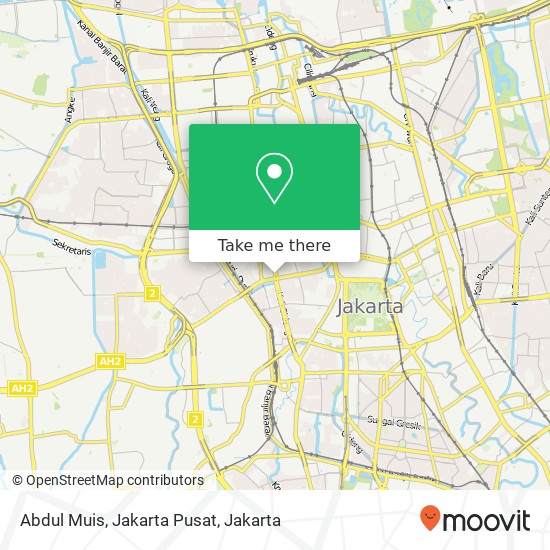 Abdul Muis, Jakarta Pusat map