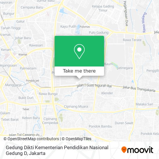 Gedung Dikti Kementerian Pendidikan Nasional Gedung D map