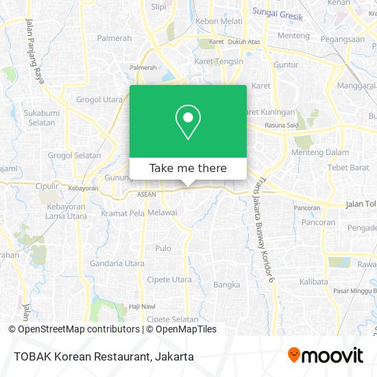 TOBAK Korean Restaurant map