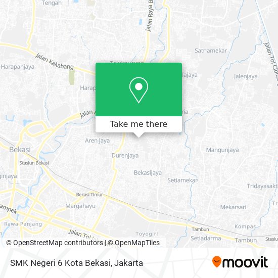 SMK Negeri 6 Kota Bekasi map