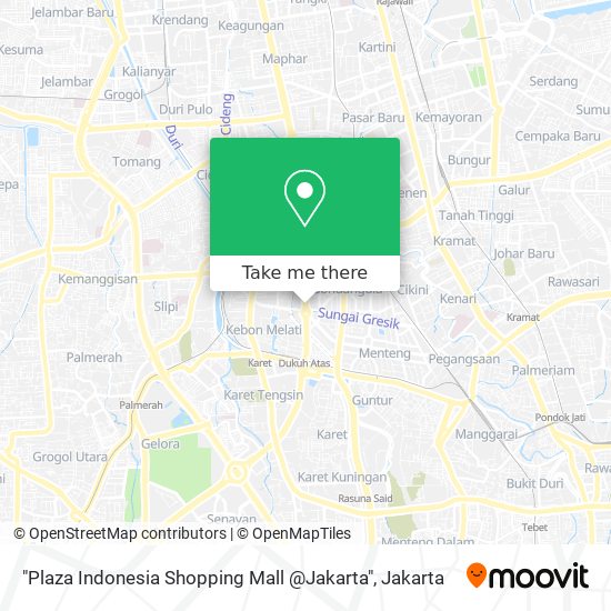 "Plaza Indonesia Shopping Mall @Jakarta" map