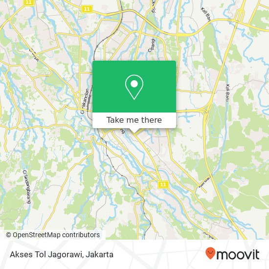 Akses Tol Jagorawi map