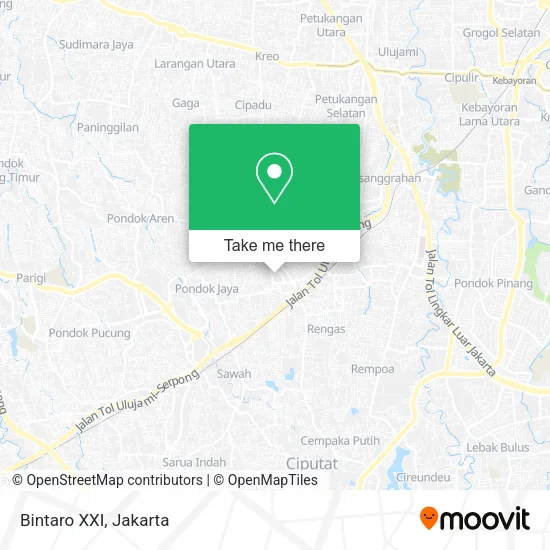 Bintaro XXI map