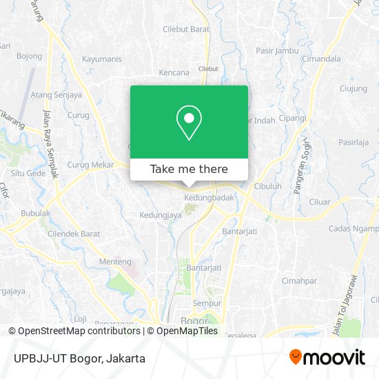 UPBJJ-UT Bogor map