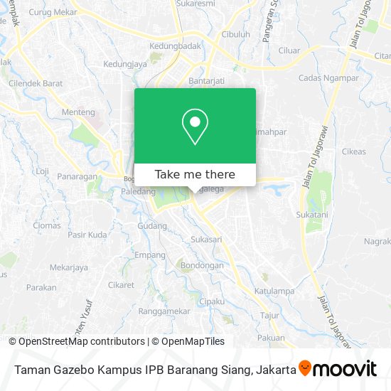 Taman Gazebo Kampus IPB Baranang Siang map