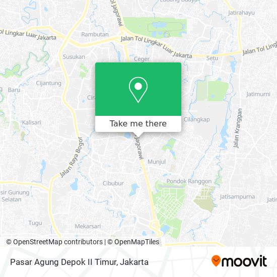 Pasar Agung Depok II Timur map