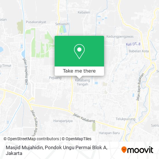 Masjid Mujahidin, Pondok Ungu Permai Blok A map