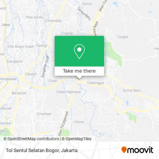 Tol Sentul Selatan Bogor map