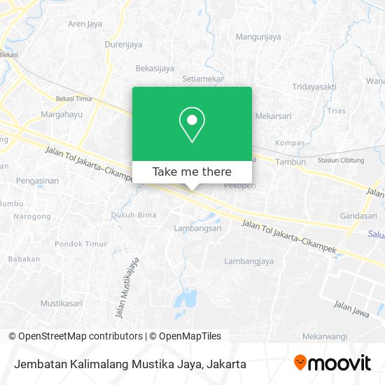 Jembatan Kalimalang Mustika Jaya map