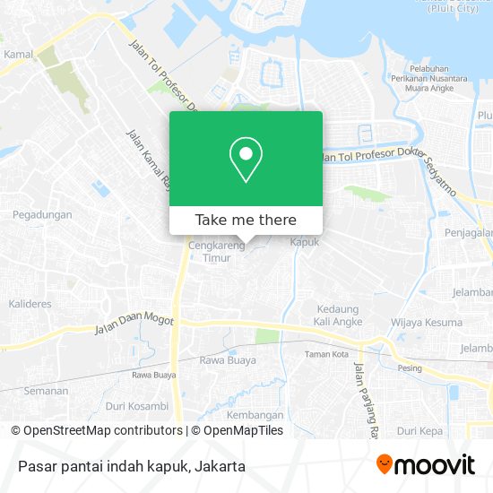 Pasar pantai indah kapuk map