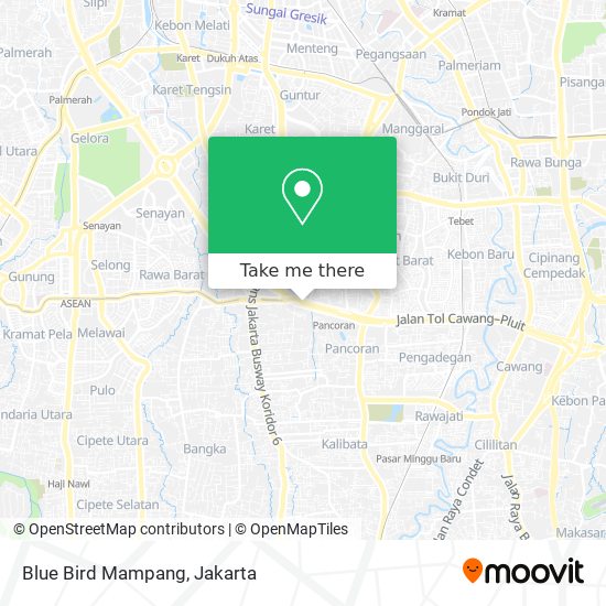 Blue Bird Mampang map