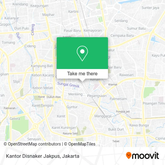 Kantor Disnaker Jakpus map