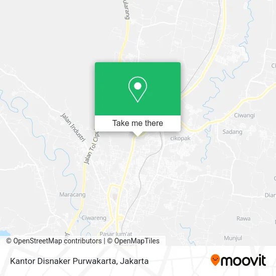 Kantor Disnaker Purwakarta map