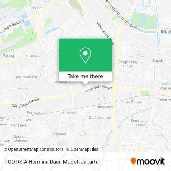 IGD RSIA Hermina Daan Mogot map