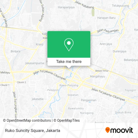 Ruko Suncity Square map