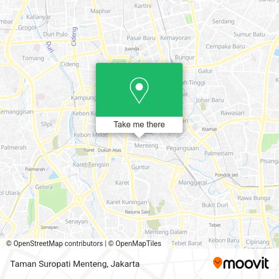 Taman Suropati Menteng map