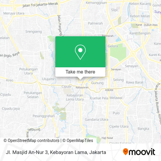 Jl. Masjid An-Nur 3, Kebayoran Lama map