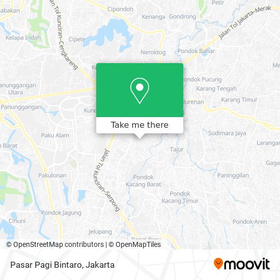 Pasar Pagi Bintaro map