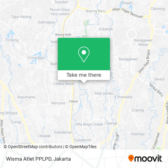 Wisma Atlet PPLPD map