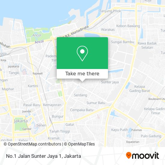 No.1 Jalan Sunter Jaya 1 map