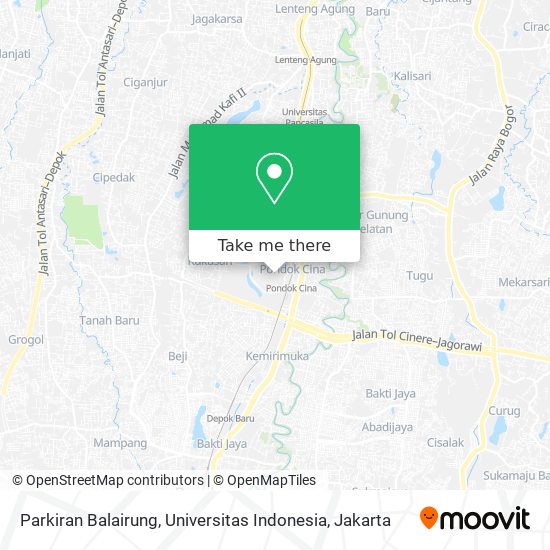 Parkiran Balairung, Universitas Indonesia map