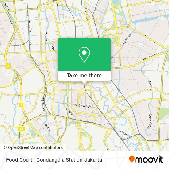 Food Court - Gondangdia Station map