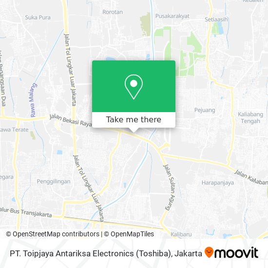PT. Toipjaya Antariksa Electronics (Toshiba) map