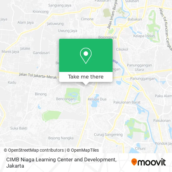 CIMB Niaga Learning Center and Development map