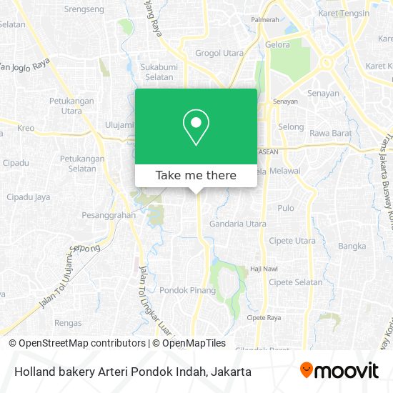 Holland bakery Arteri Pondok Indah map