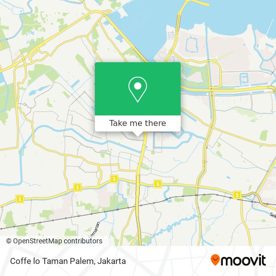 Coffe lo Taman Palem map