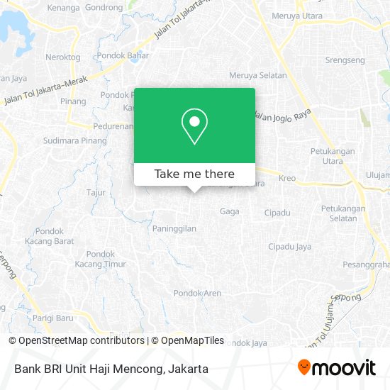Bank BRI Unit Haji Mencong map