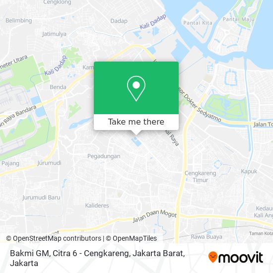 Bakmi GM, Citra 6 - Cengkareng, Jakarta Barat map