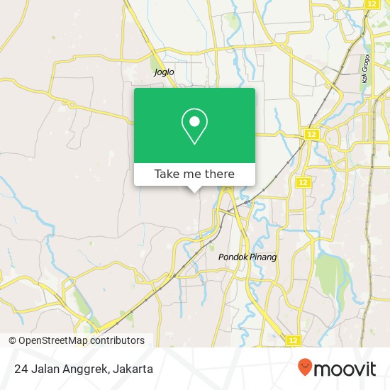24 Jalan Anggrek map
