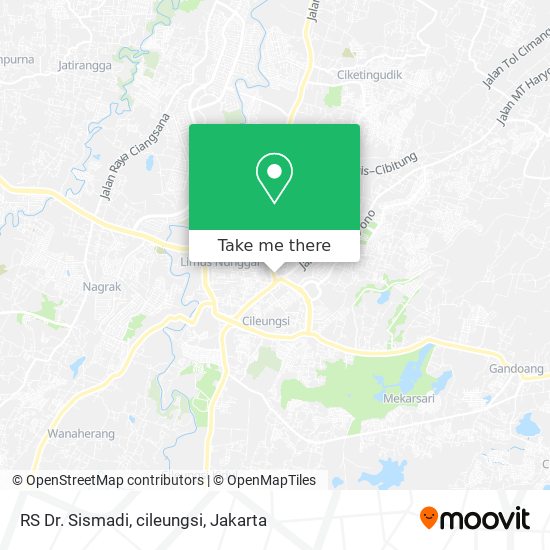 RS Dr. Sismadi, cileungsi map