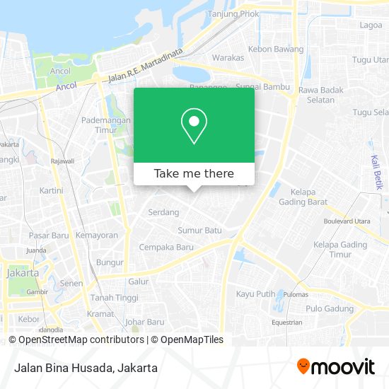 Jalan Bina Husada map