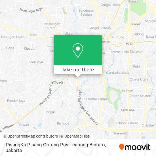 PisangKu Pisang Goreng Pasir cabang Bintaro map