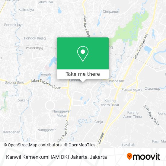 Kanwil KemenkumHAM DKI Jakarta map