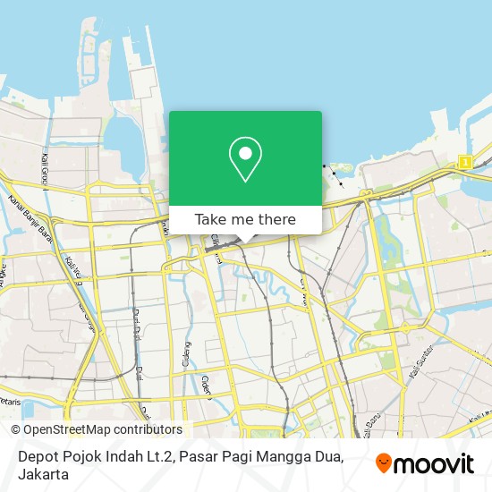 Depot Pojok Indah Lt.2, Pasar Pagi Mangga Dua map