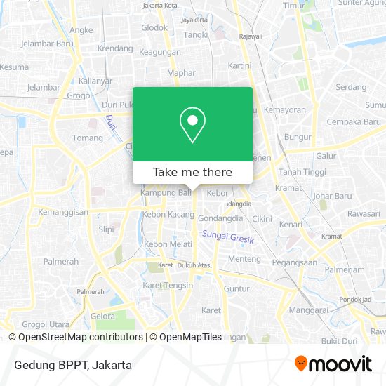 Gedung BPPT map