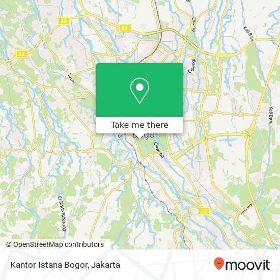 Kantor Istana Bogor map