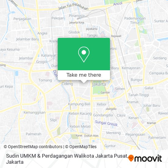 Sudin UMKM & Perdagangan Walikota Jakarta Pusat map