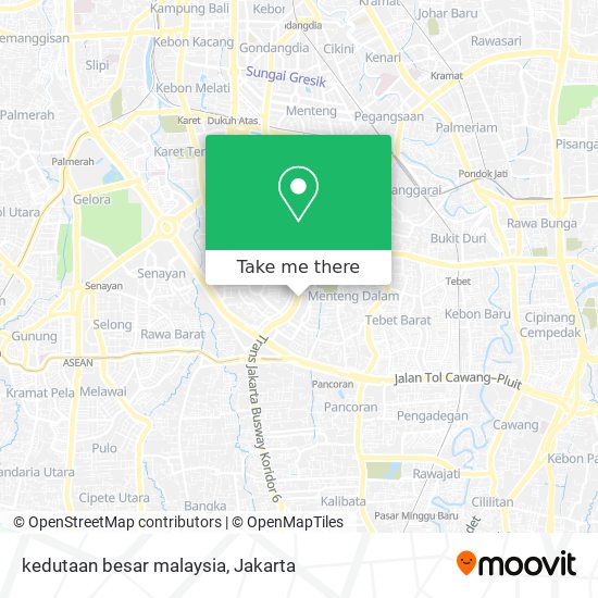 kedutaan besar malaysia map