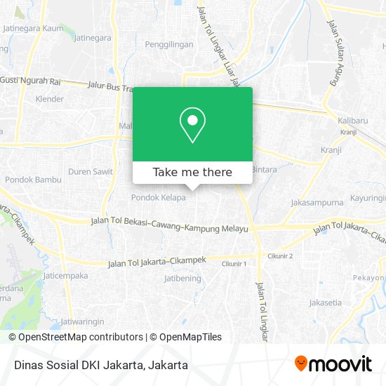 Dinas Sosial DKI Jakarta map